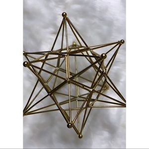 Gold abstract home decor item